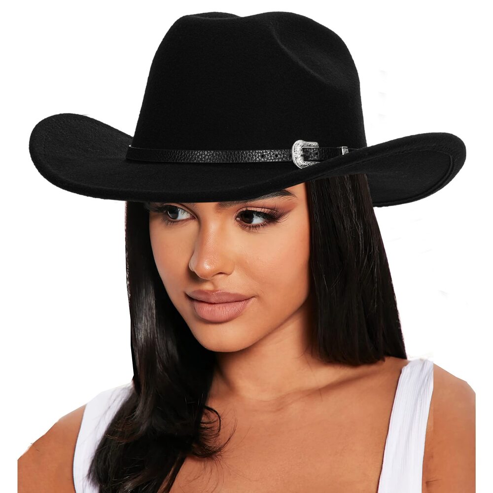 9834 Western Outback Felt Cowboy Hat For Women Cowgirls-fedora Rodeo-hat